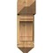 Ekena Millwork Merced Arts and Crafts Rough Sawn Bracket w/ Offset Brace, Western Red Cedar, 8"W x 20"D x 24"H BKT0806X20X24MRC03RWR - alternate 4